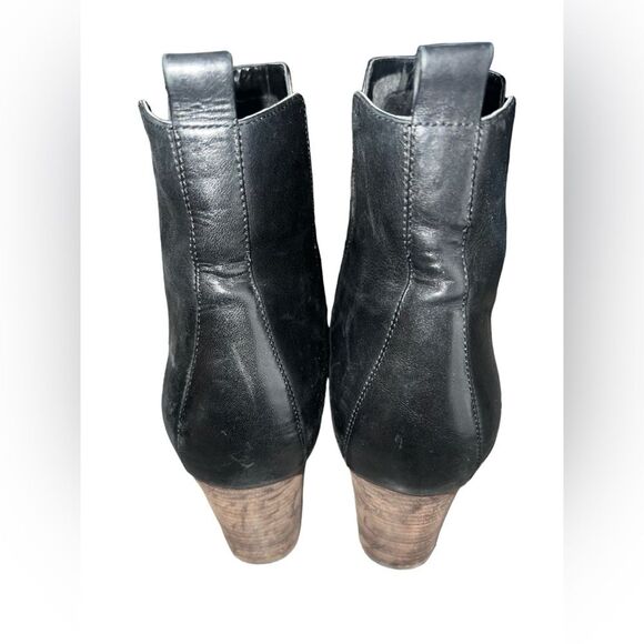 Cole Haan Abbot Chelsea Pull On Block Heel Black Leather Bootie 9.5 - Picture 3 of 8